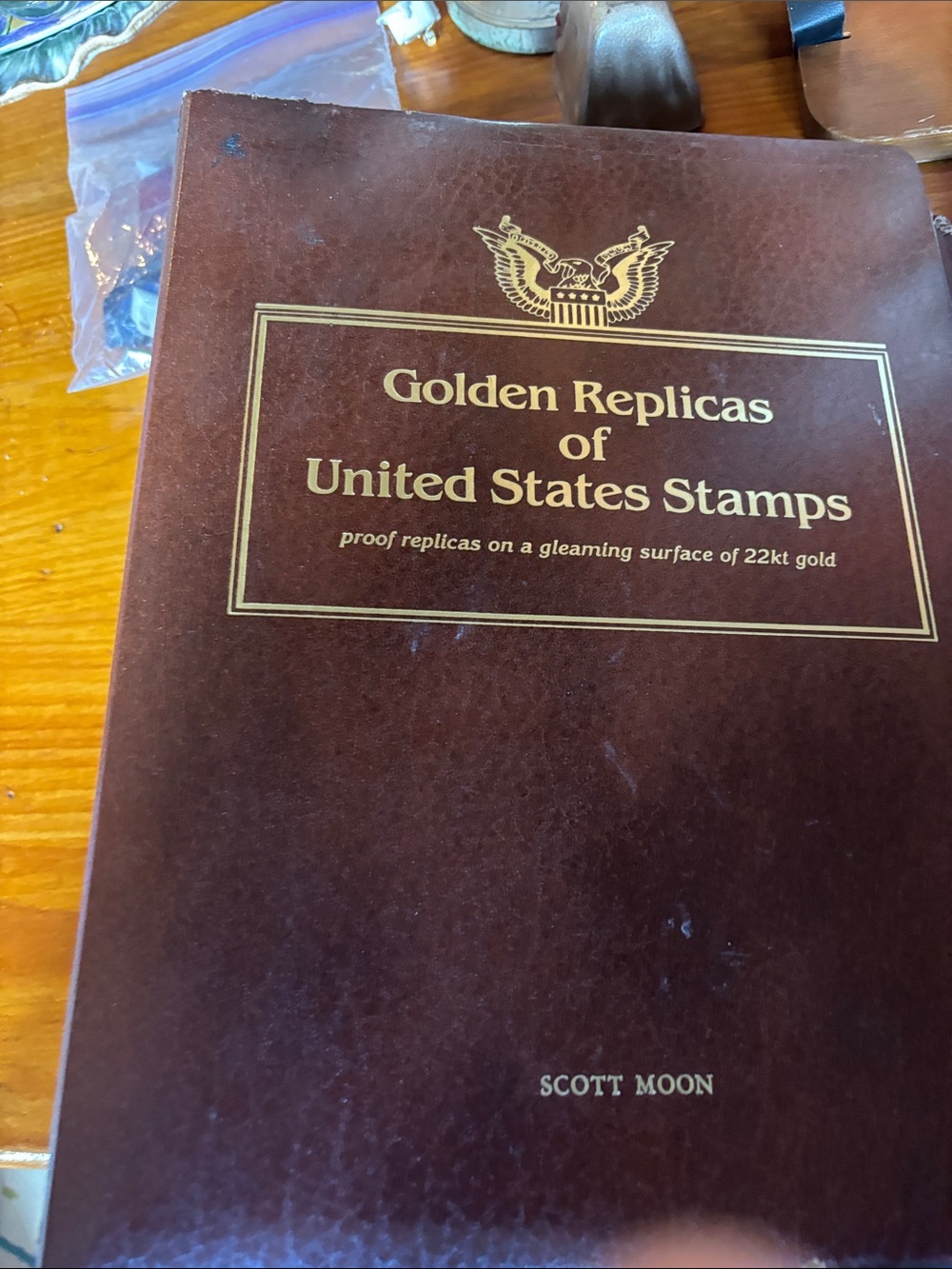 Golden Replicas of United States Stamps – Brown Cover by